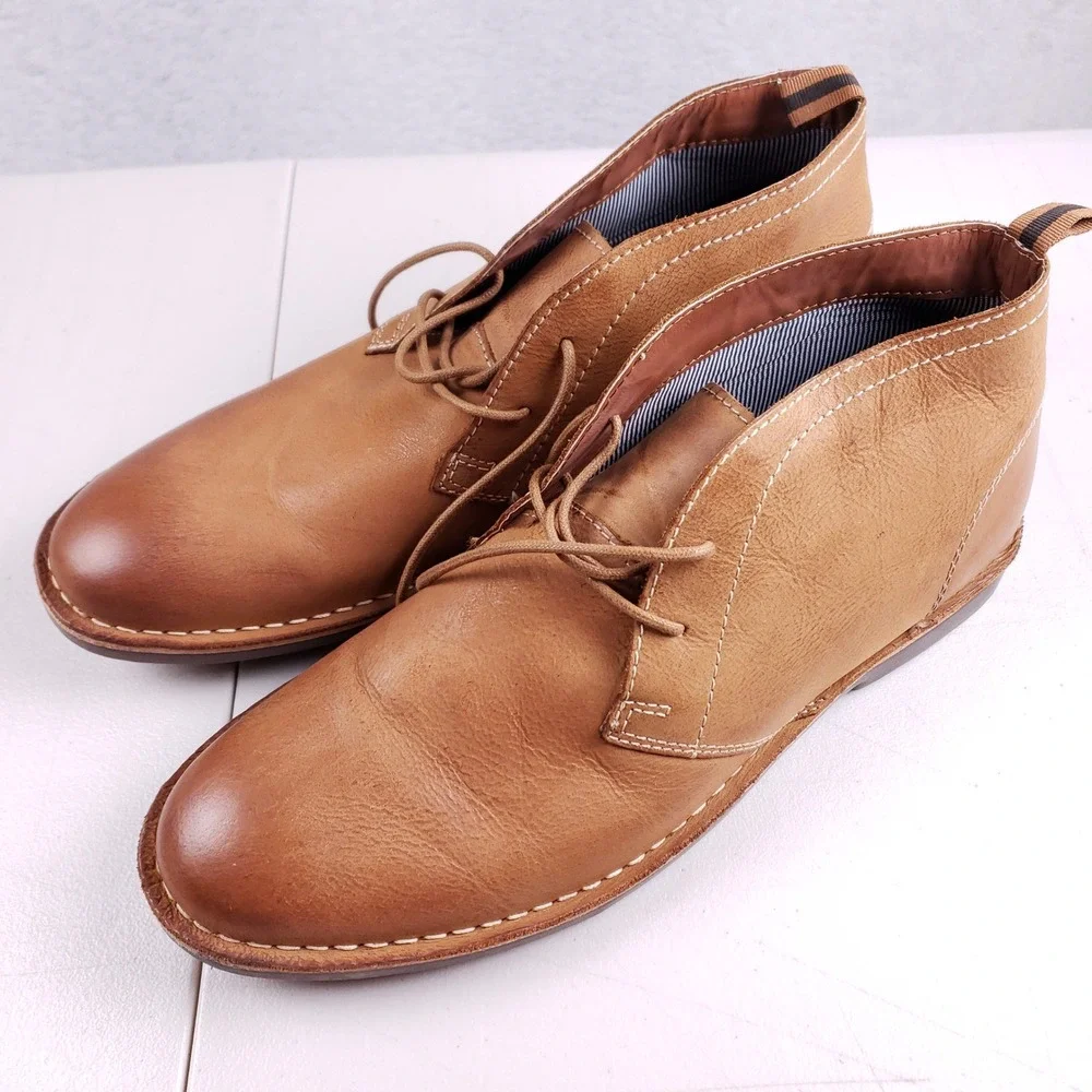 Crown Vintage Shropshire Stitch Down Chukka‎ Boots Mens 13 Brown Leather Desert